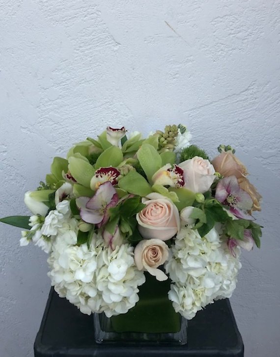 Santa Monica Flowers Blush and Green