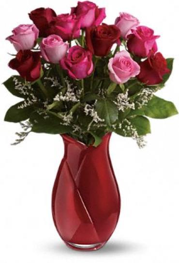 Say I love You Bouquet - Dozen Long Stemmed Premium Roses